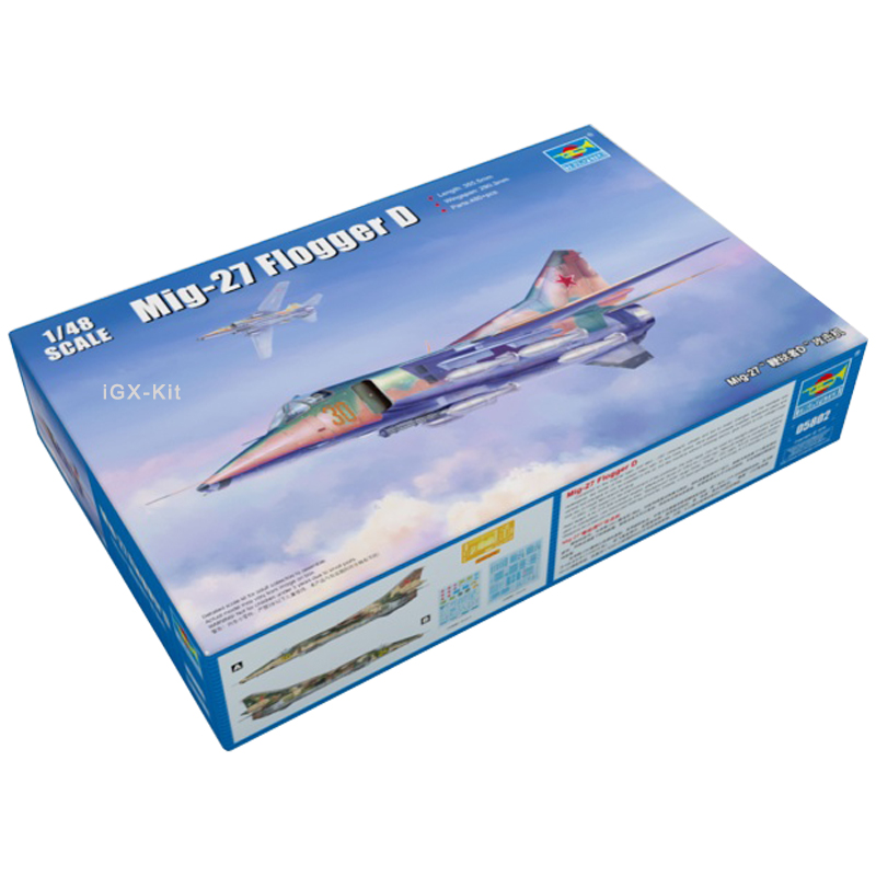 Model Kit Jet - Trumpeter 05802 1:48 Scale Russian Mig27