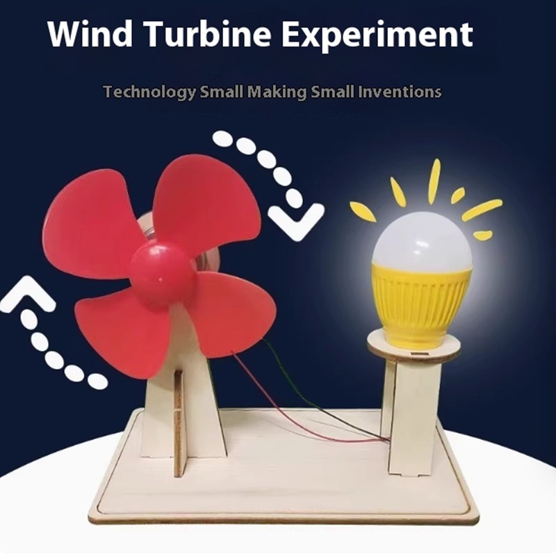 Model Kit Fantasy - DIY Wooden Wind Turbine Model Children's