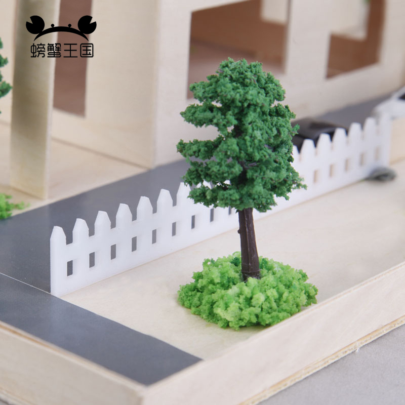 Model Kit Train - 5pcs Miniature Garden Fence for Model
