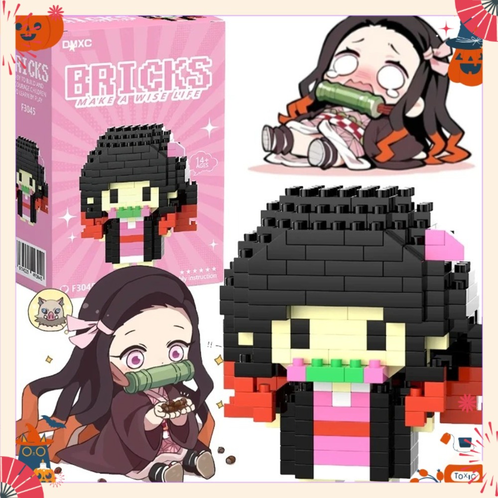 Model Kit Nezuko - New Demon Slayer Block Micro Building