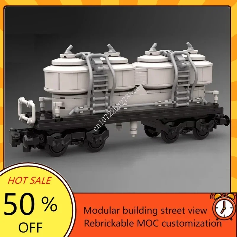 Model Kit Train - 399PCS City Railway Train MOC Dust