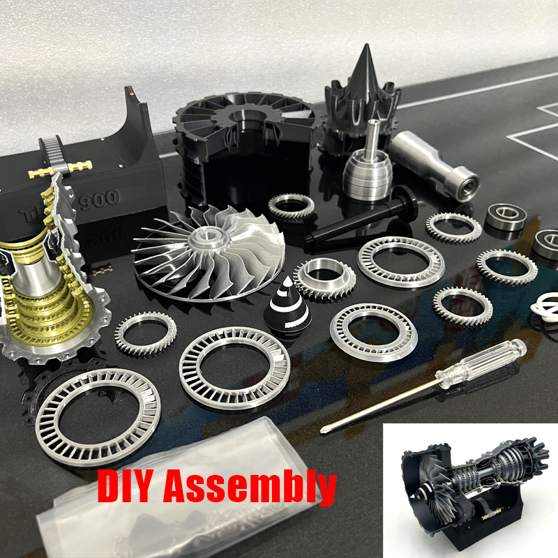 Model Kit Jet Engine - TR900 Aircraft Turbofan Engine Model Kit