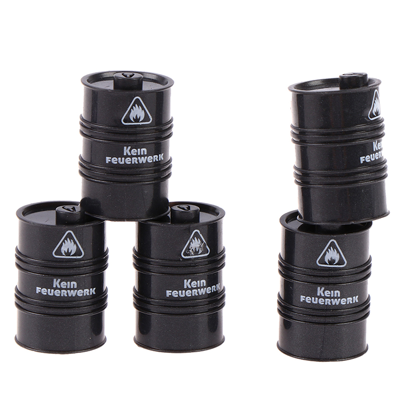 Model Kit Jet - 10Pcs Black Chemistry Oil Drum Building