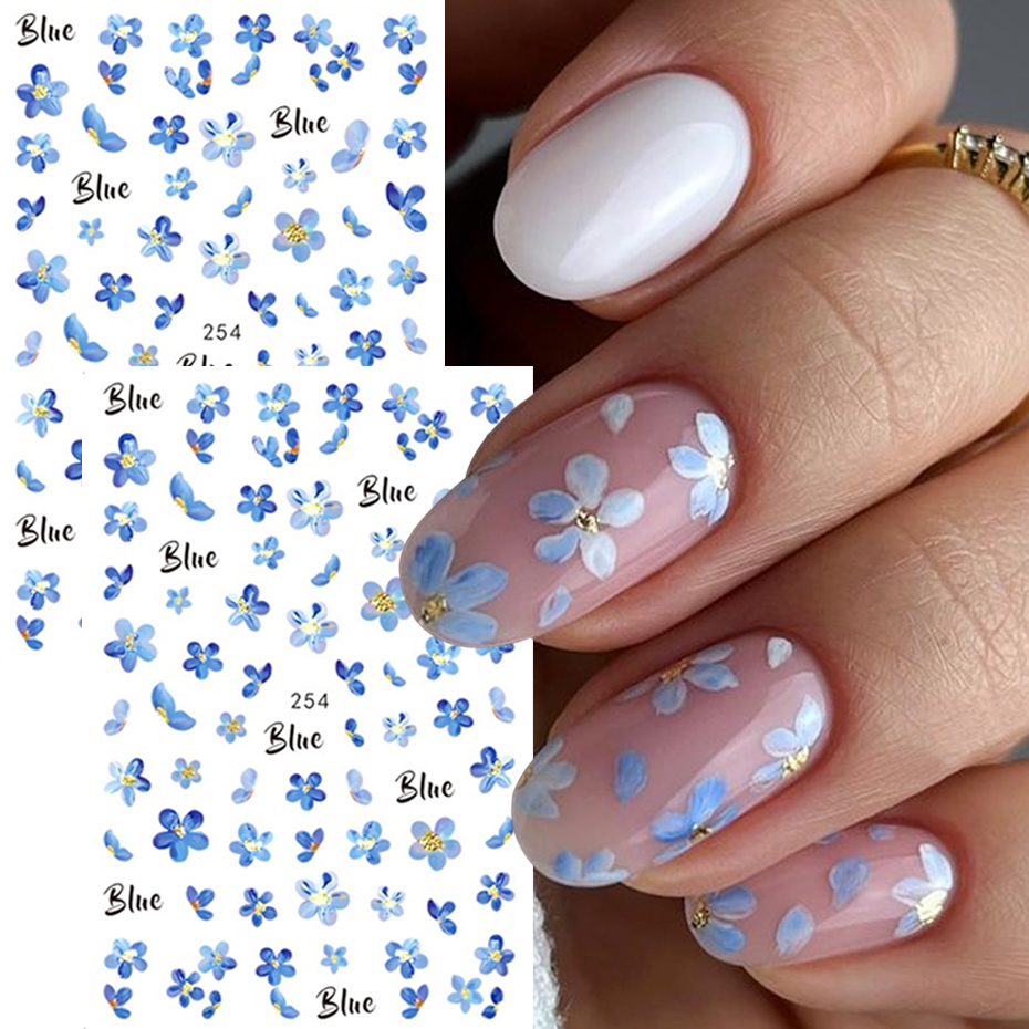 Waterslide Decal Paper - 2 pcs 3D Blue Water Color