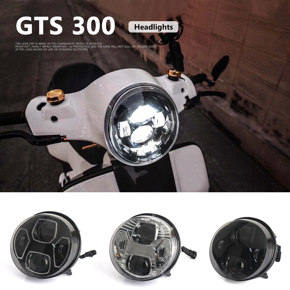 Model Kit Vespa - Motorcycle Accessories Front LED Headlight Headlamp