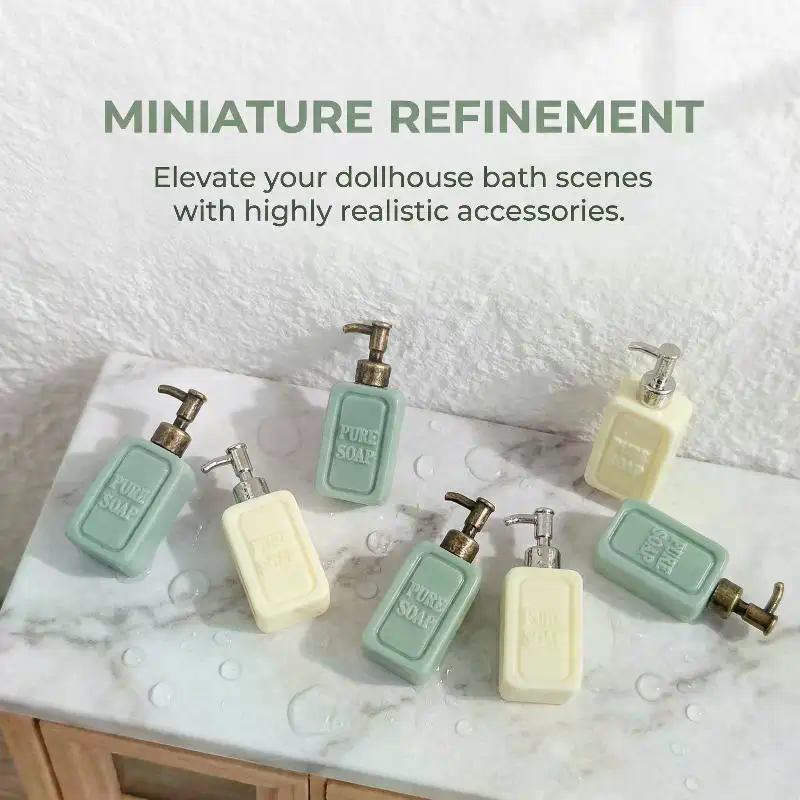 4Pcs Miniature Soap Dispenser  – Model Kit Fantasy Bewertung und Preis