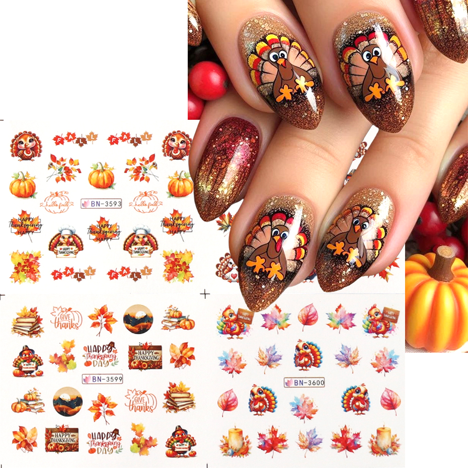 Autumn Maple Leaves Nail Art S – Waterslide Decal Paper Bewertung und Preis