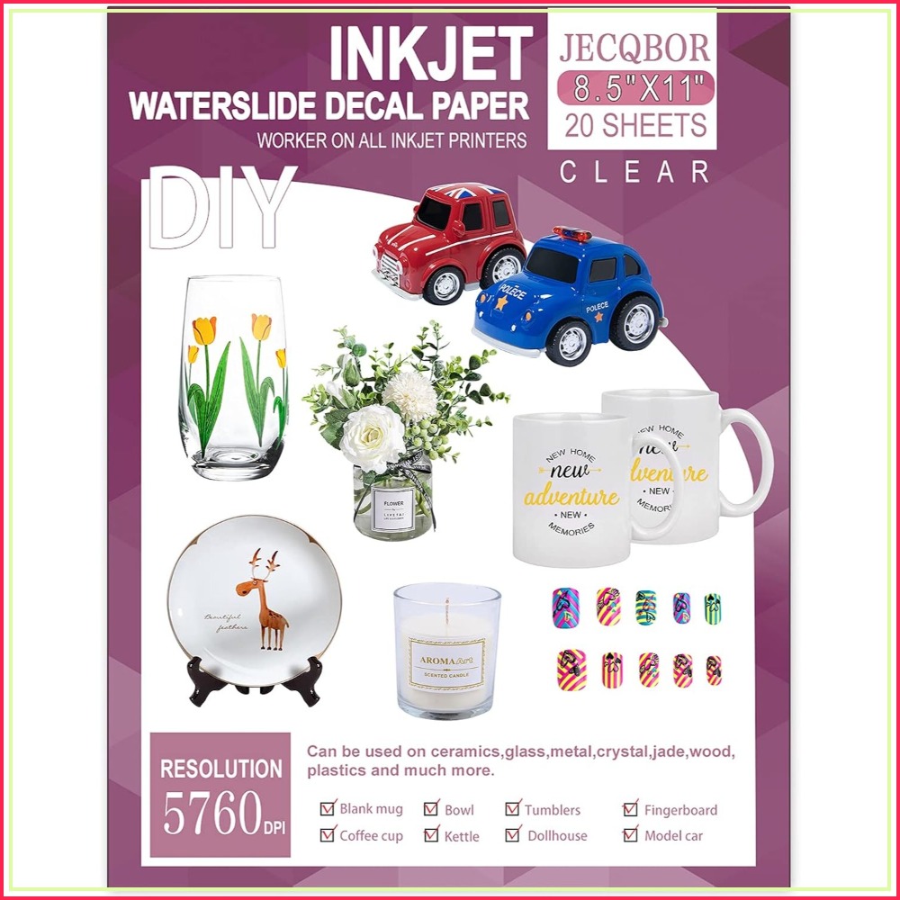 20 Sheets Clear Waterslide Dec – Waterslide Decal Paper Bewertung und Preis