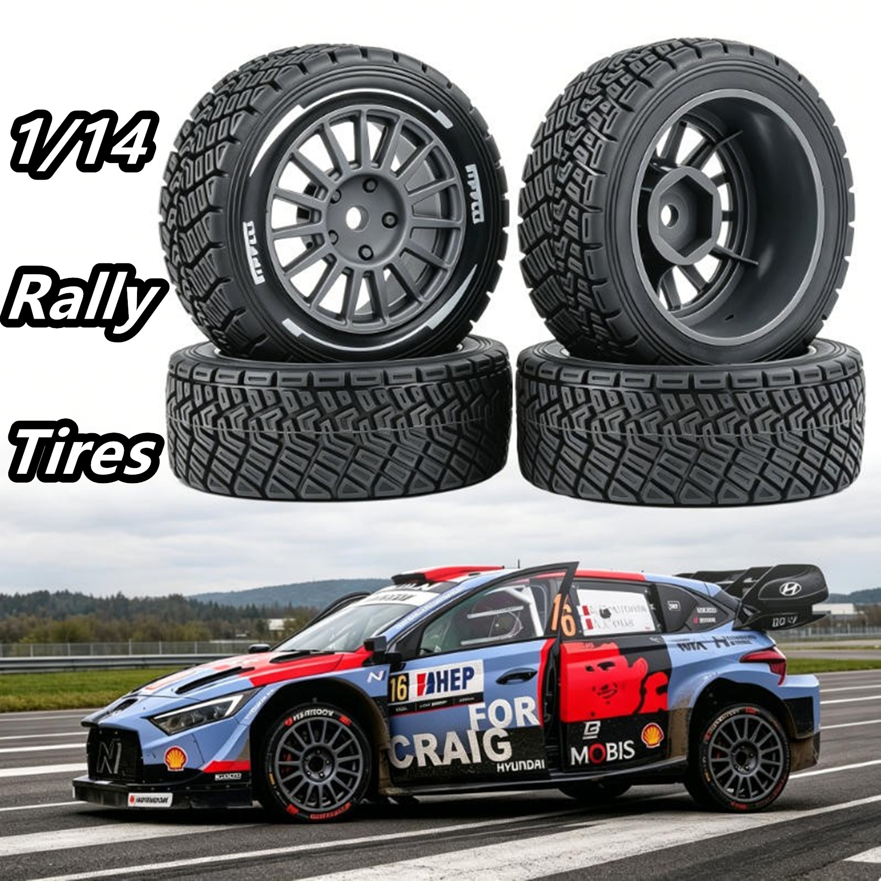 1/14 WRC Rally Tires Racing Ty – Model Kit Tamiya Bewertung und Preis