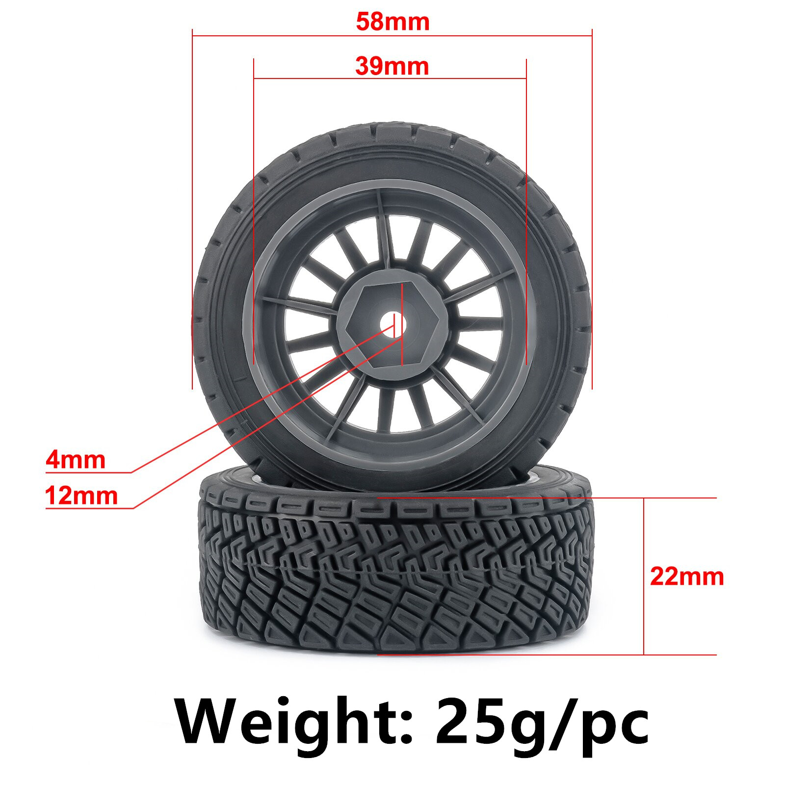 1/14 WRC Rally Tires Racing Ty – Model Kit Tamiya Bewertung und Preis