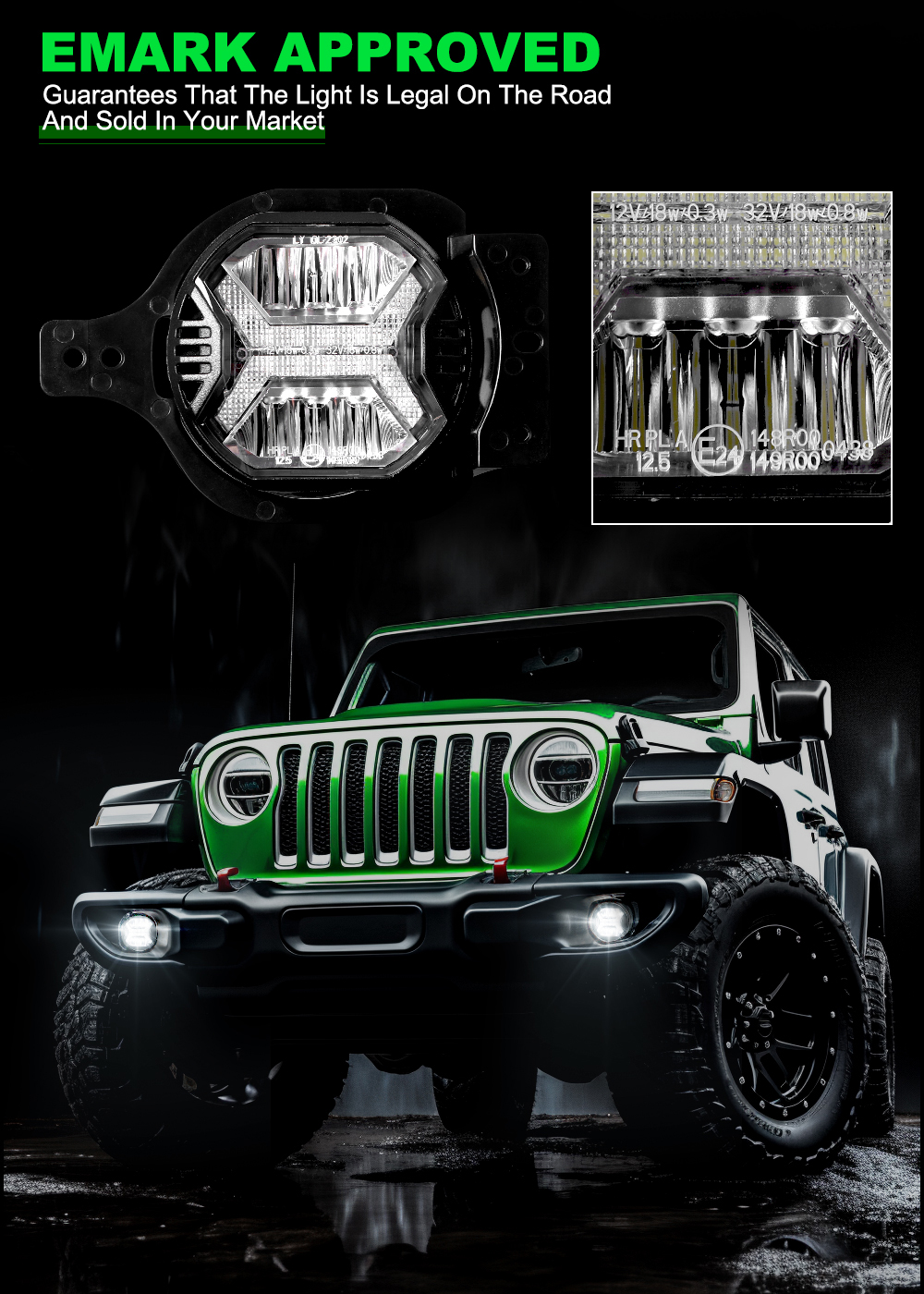 1 Pair 60W 4 Inch LED Fog Ligh – Model Kit Jeep Bewertung und Preis