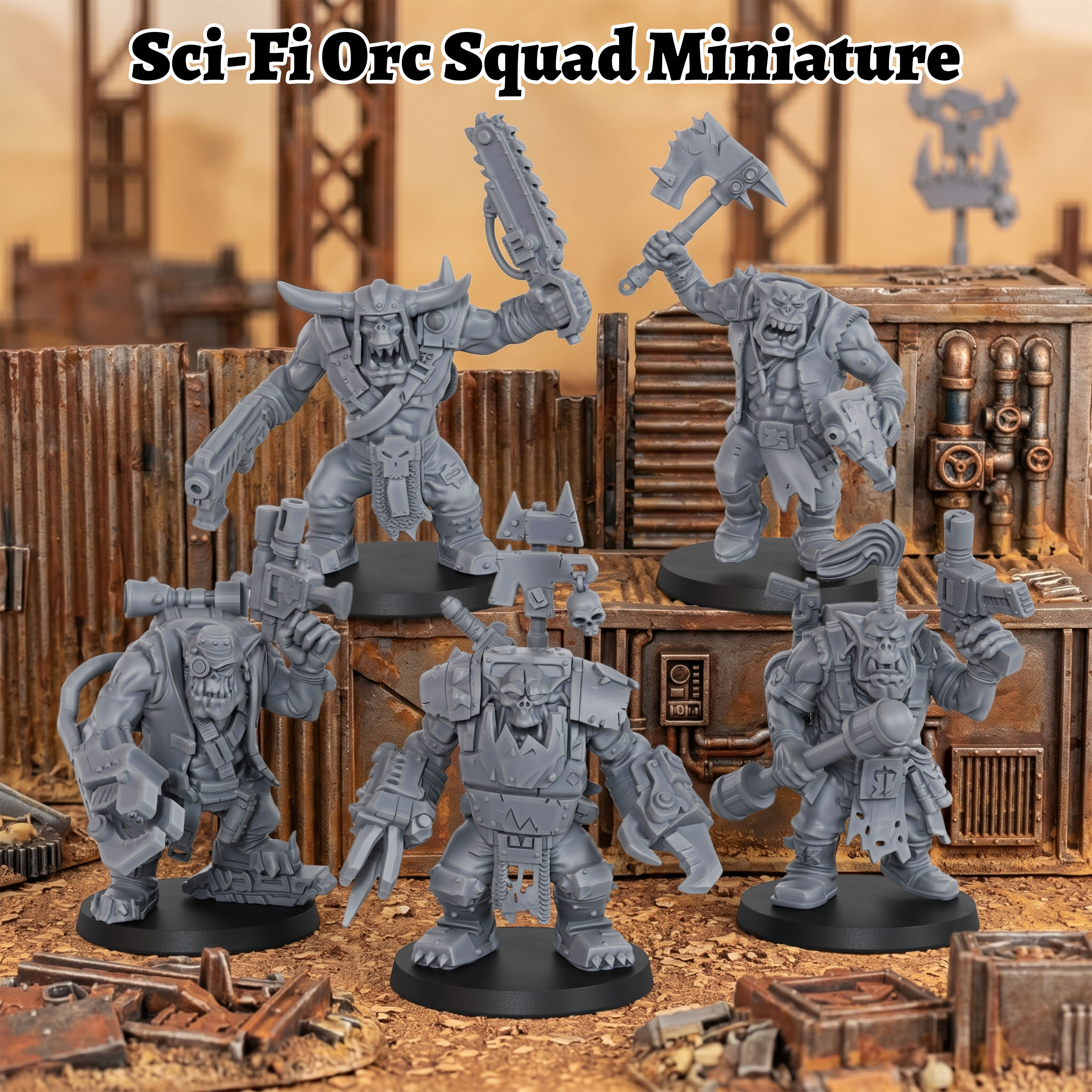 Sci-Fi Orc Squad Miniature Set – Model Kit Fantasy Bewertung und Preis