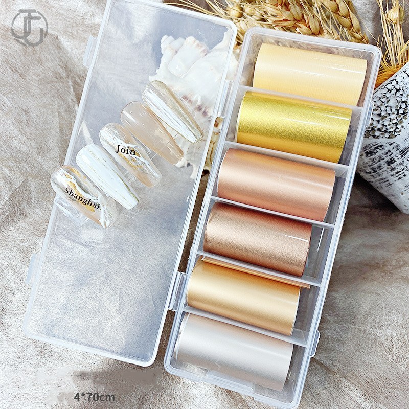 6 rolls Aurora Nail Foils for  – Waterslide Decal Paper Bewertung und Preis