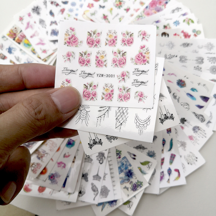48 Pieces of Nail Art Stickers – Waterslide Decal Paper Bewertung und Preis