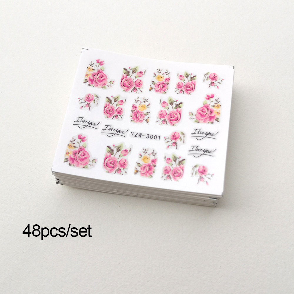48 Pieces of Nail Art Stickers – Waterslide Decal Paper Bewertung und Preis