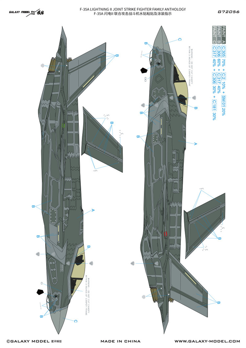Galaxy 1/72 Scale F-35A Lightn – Model Kit Tamiya Bewertung und Preis