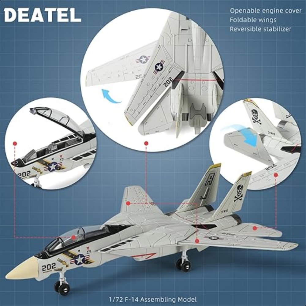 1:72 Scale F-14 Tomcat Fighter – Model Kit Jet Bewertung und Preis