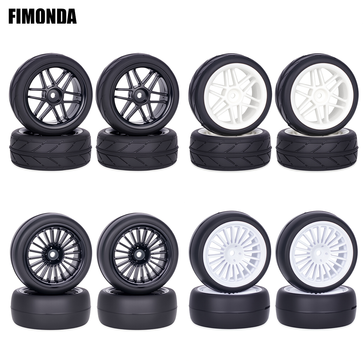 Pre-Glued RC Wheels Tires Set  – Model Kit Tamiya Bewertung und Preis