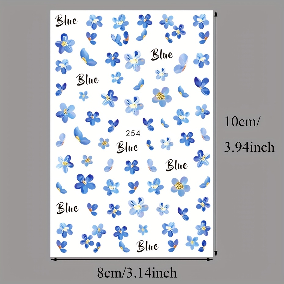 2 pcs 3D Blue Water Color Flow – Waterslide Decal Paper Bewertung und Preis