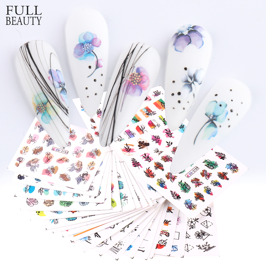24pcs / Set Spring Summer nail – Waterslide Decal Paper Bewertung und Preis