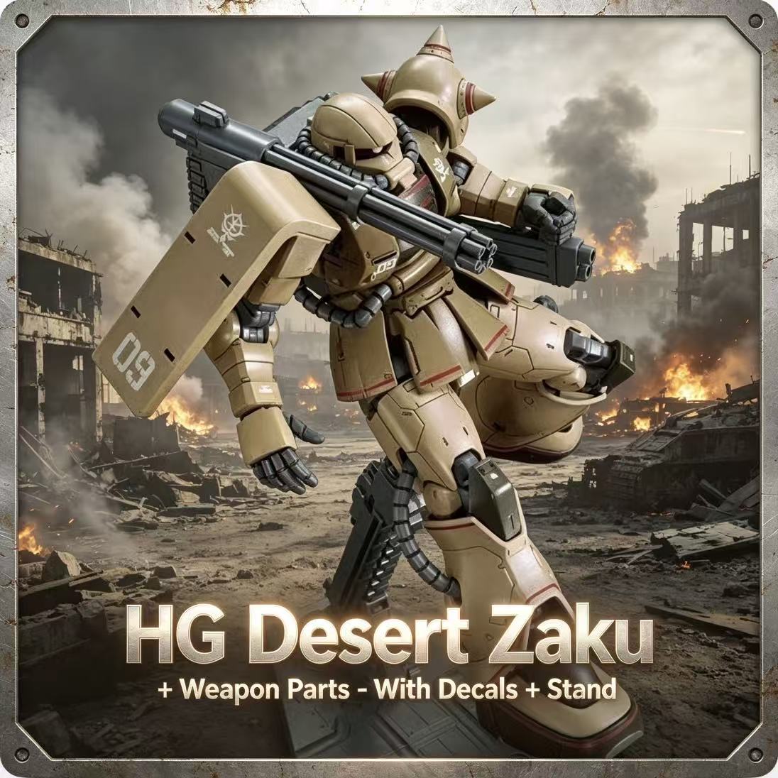 019HG Desert Color Zaku Assemb – Model Kit Non Gundam Bewertung und Preis