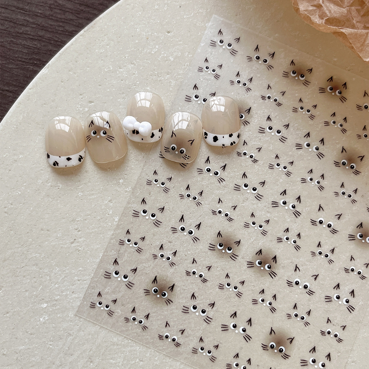Cute Cat Nail Sticker Water De – Waterslide Decal Paper Bewertung und Preis