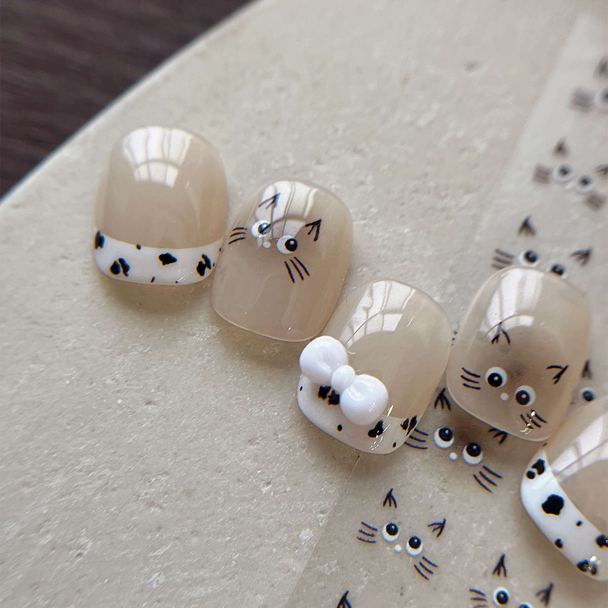 Cute Cat Nail Sticker Water De – Waterslide Decal Paper Bewertung und Preis